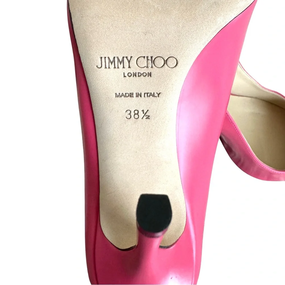 🆕 Jimmy Choo Love 100 Pumps Heels Pink - Picture 11 of 12